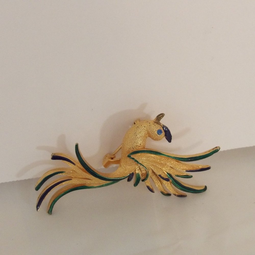 Flashback Green Wings Brooch